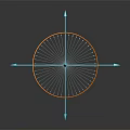 3D Mathematical Spiral Curve With Blue Axis Lines Golden Yellow Structure Dark Background Reflection Effect