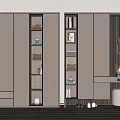Modern Shoe Cabinet With Multiple Storage Shelves Decorative Bear Figurine Hanging Hooks And Stool