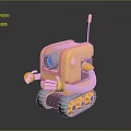 Robot Assistant Small Robot Butler Robot Butler Figure Game Figure 3d model