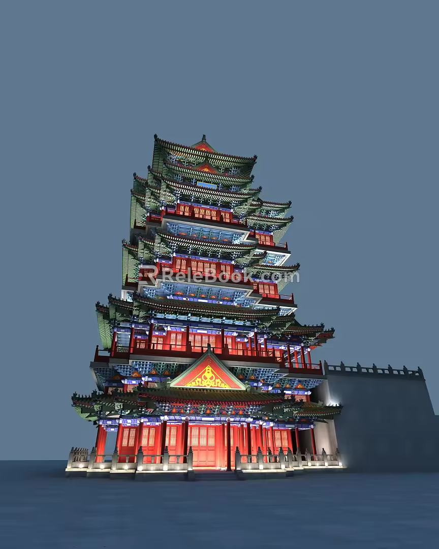 Chinese ancient building 3d model