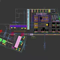 Modern Hotpot Restaurant Open Design With Neon Lights Marble Bar And Glass Windows