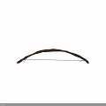 Traditional Wooden Bow Weapon With Handcrafted Design And String Details