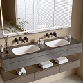 Modern Bathroom Cabinet Bathroom Basin Bathroom Ornaments 3d model