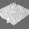 Modern Architecture Planning Urban Bird's-eye View of Building Body Block 3d model