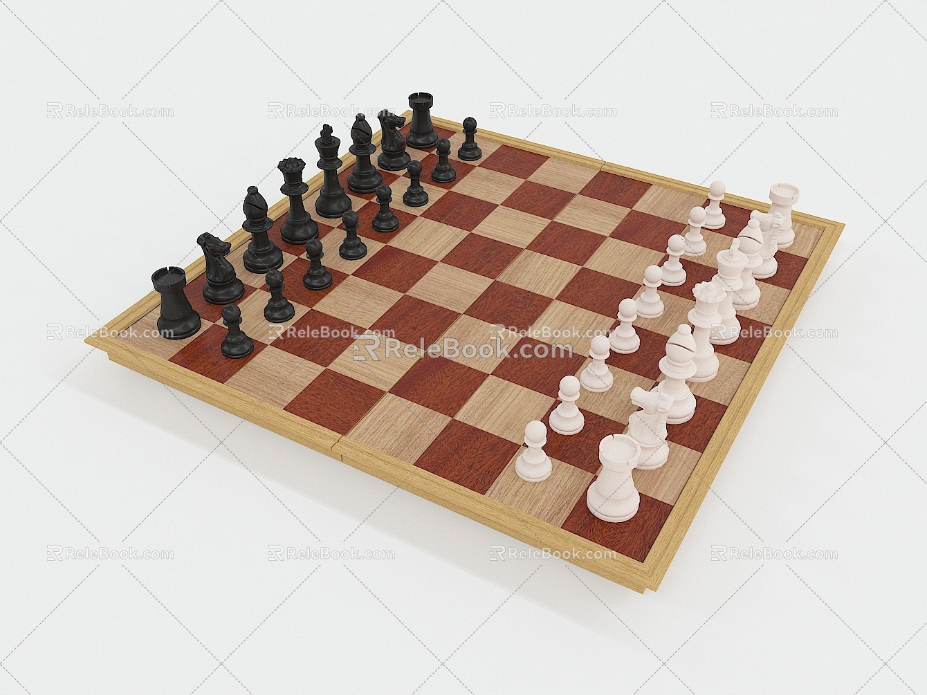 Modern Chess 3d model