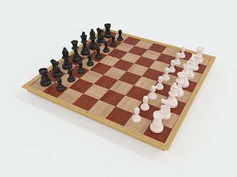 Modern Chess 3d model