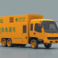 Yellow State Grid Emergency Power Supply Vehicle with Truck Style and Equipment Unit
