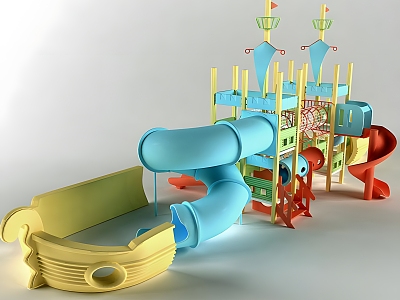 Children'slide equipment slide children'slide playground equipment model