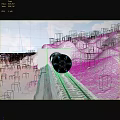 Snowy Mountain Railway Tunnel Entrance With Snow Covered Tracks And Trees