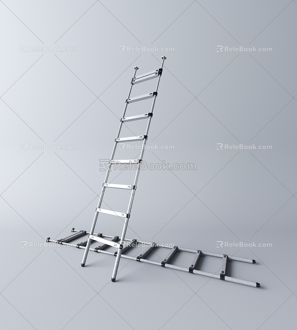 Metal ladder 3d model