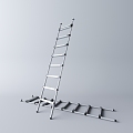 Metal ladder 3d model