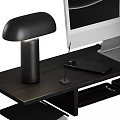 Stylish Decorative Ornament Combination For Modern Desk With Lamp Green Plant And Stationery