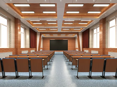 Modern Conference Hall Multi-function Hall 3d model Modern Conference Hall Multi-function Hall 3d model