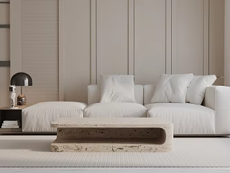 Modern three-seat sofa 3d model