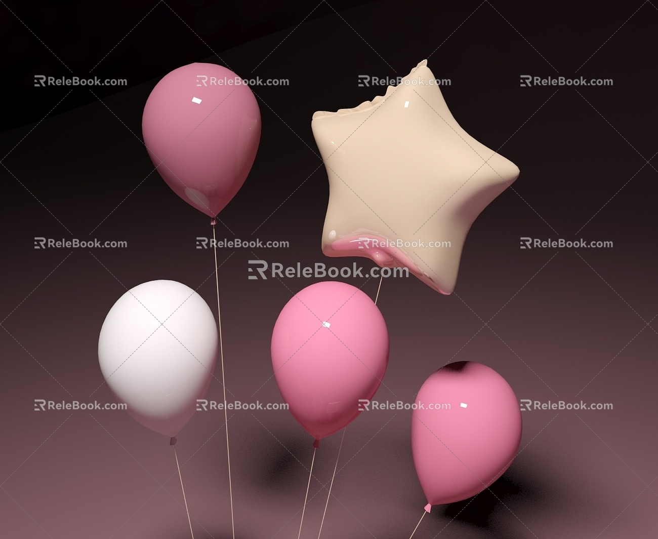 E-commerce scene 3d model