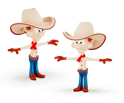 Modern Game Characters Cartoon Characters 3d model Modern Game Characters Cartoon Characters 3d model