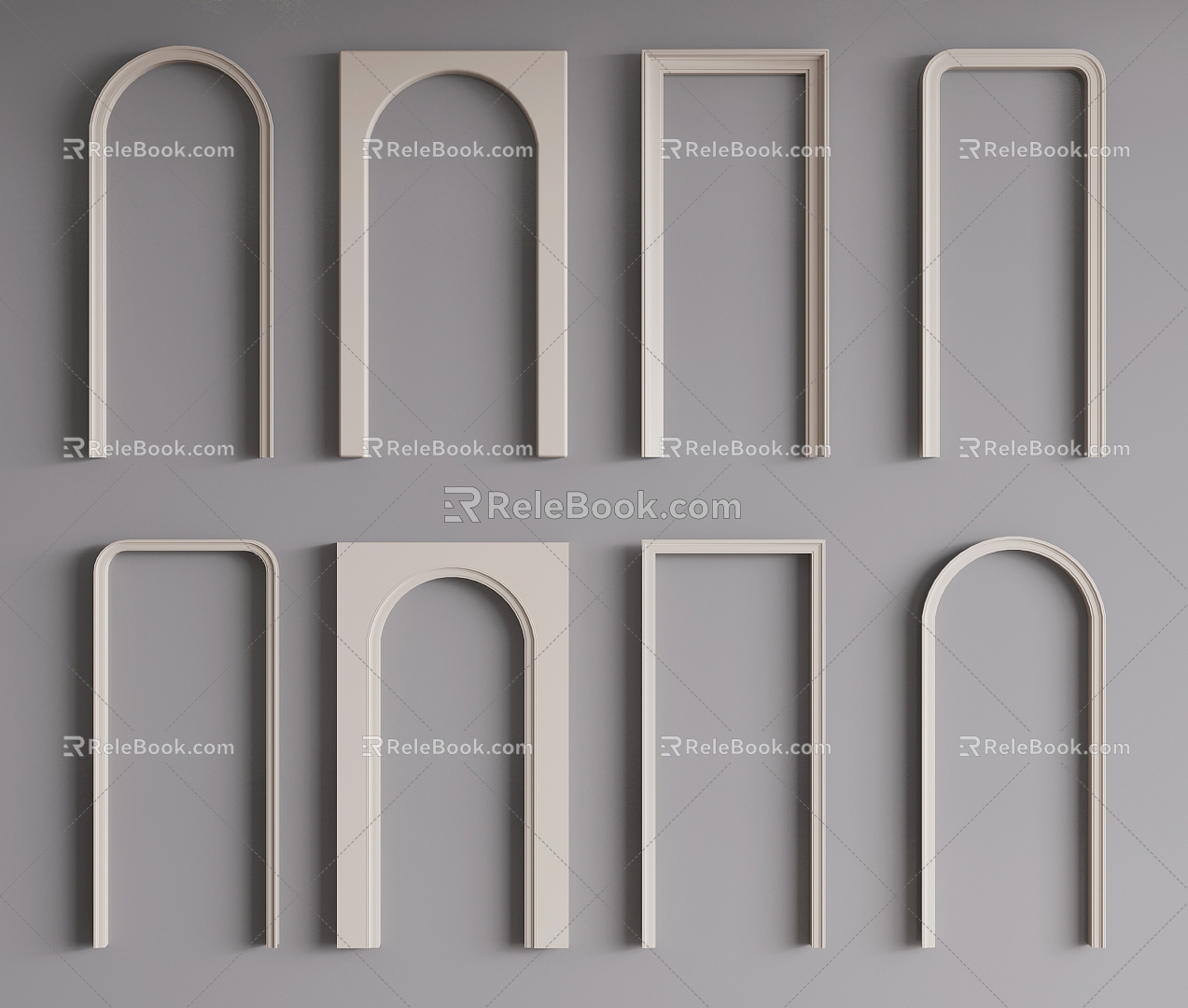 Modern Door Cover Pass Door Cover Pass 3d model