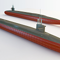 Modern Submarine 3d model