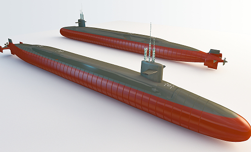 Modern Submarine 3d model