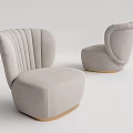 Modern Single Sofa Leisure Chair 3d model