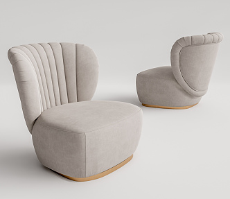 Modern Single Sofa Leisure Chair 3d model