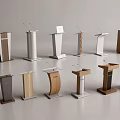 Various Modern Podiums With Wooden And Metal Designs For Interior