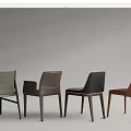 Modern Stylish Dining Chairs With Various Colors And Wooden Legs Designs