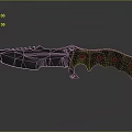 Tactical Survival Knife With Serrated Blade Black Handle And Textured Grip Design
