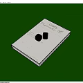 Gray Daily Planning Notebook With Black Dice On Green Background
