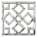 Decorative Geometric Mirror With Diamond Shaped Panels For Wall Decor 3d model