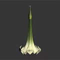 Elegant White Calla Lily Flower With Green Stem On Black Background And Reflection