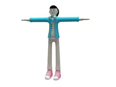 Modern Game Characters Cartoon Characters 3d model