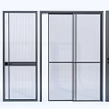 Modern Door Designs Featuring Sliding Glass Panels Mesh And Grid Patterns 3d model