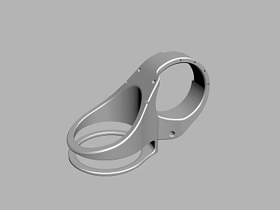 Durable Stainless Steel Double Ring Mechanical Bracket For Industrial Applications 3d model