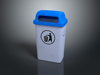 Iron dustbin outdoor dustbin large dustbin large outdoor dustbin large iron bin outdoor dustbin 3d model