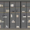 Modern Bookcase Books Ornaments Books 3d model