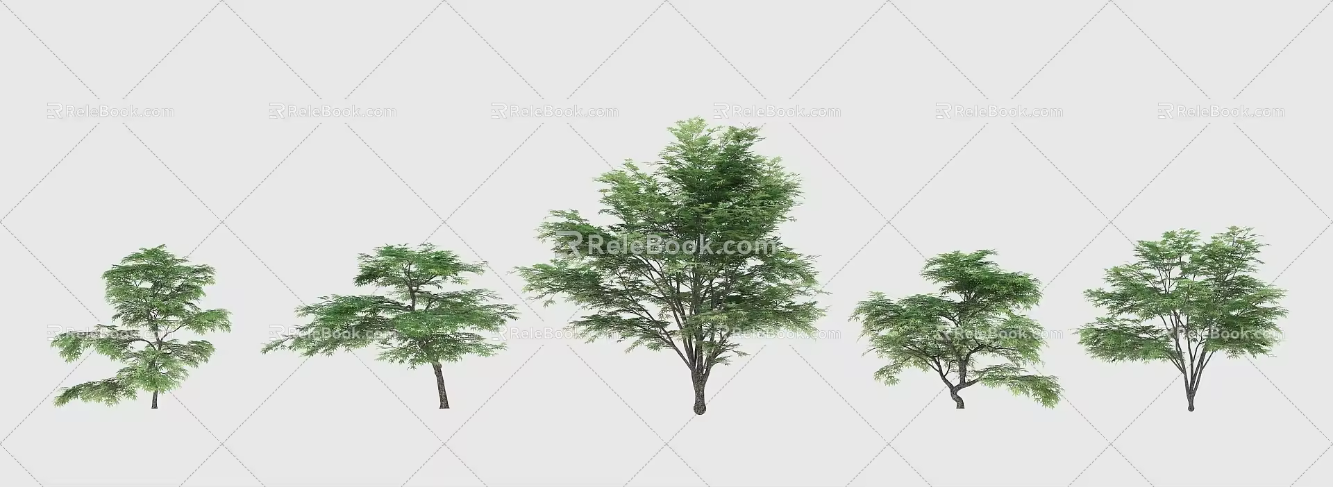Shrub Tree Modern Trees 3d model