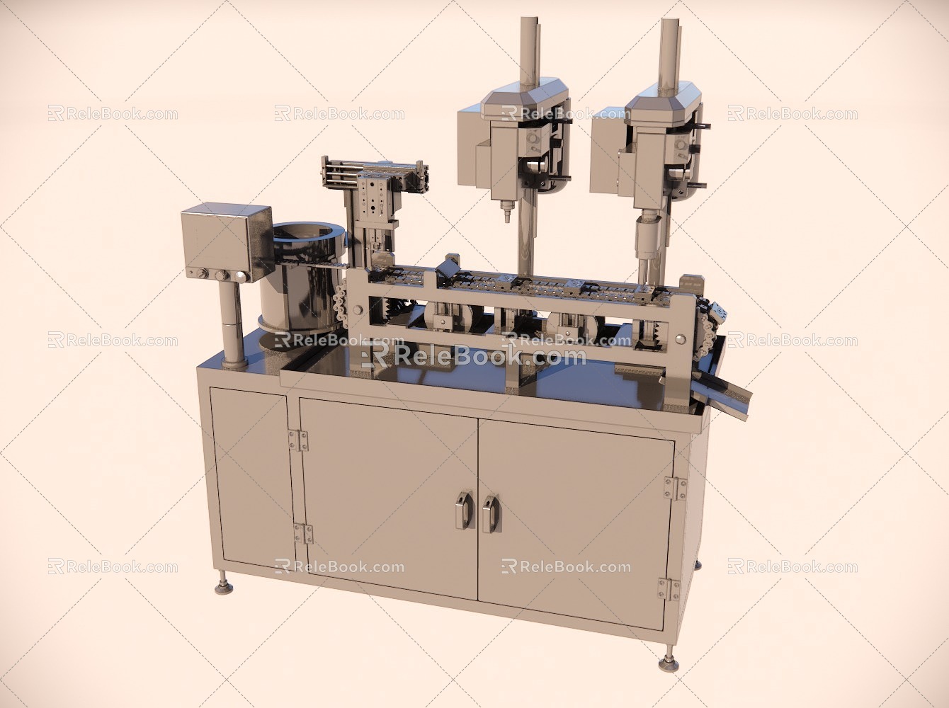 chain plate automatic tapping machine 3d model