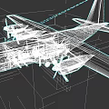 Gray Military Transport Aircraft With Four Propellers Serial 112 And 61H