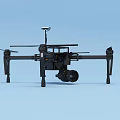 Intelligent Machine Drone With Four Propellers And Camera For Aerial Photography