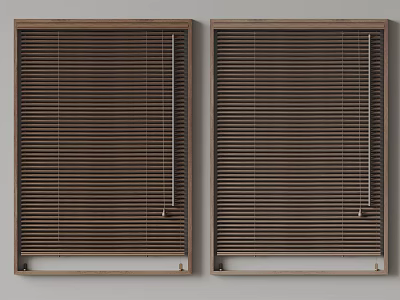 Solid Wood corbridge Venetian Blinds 3d model