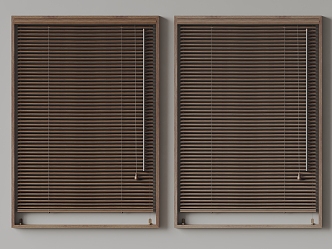 Solid Wood corbridge Venetian Blinds 3d model