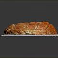 Delicious Round Homemade Baked Pastry With Lattice Crust On White Plate