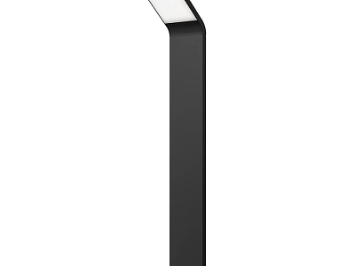 Black Column Outdoor Light For Garden Pathway Illumination And Decoration 3d model
