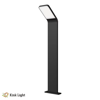 Black Column Outdoor Light For Garden Pathway Illumination And Decoration 3d model
