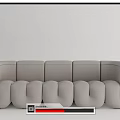 Modern Combination Sofa Swiss Multiplayer Sofa Combination Single Sofa 3d model