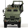 Military Green Multi Wheel Vehicle With Missile Launcher System And Armor