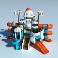 Rocket Slide 3d model