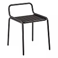 Black Metal Chair With Sleek Modern Design For Home Dining Furniture
