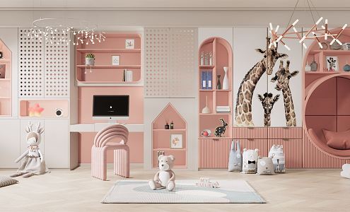 Modern Storage Cabinet Children's Room Cabinet 3d model